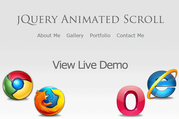 jQuery Scroll Live Demo