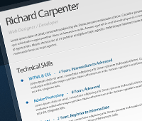 Digital Curriculum Vitae: PSD Conversion