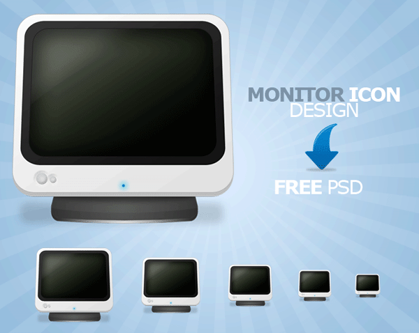 Monitor Icon Freebie